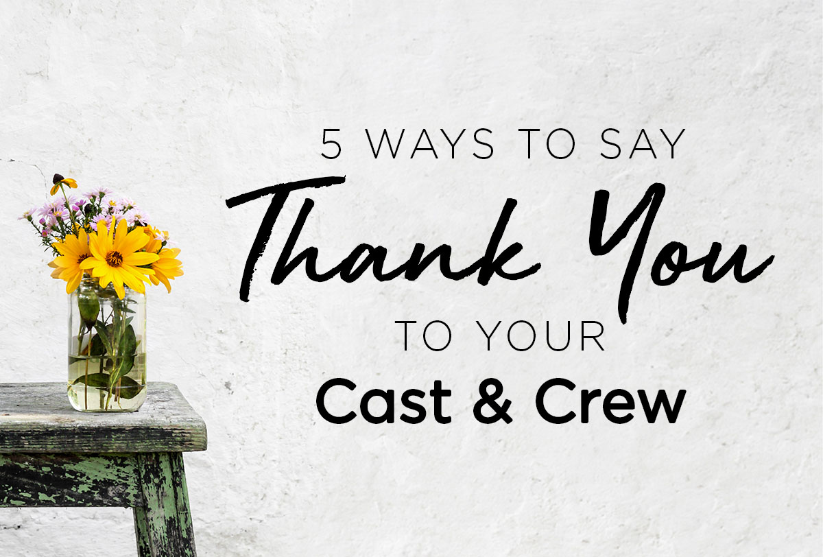 A very special thank you to the cast & crew of